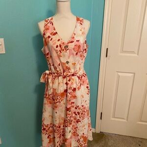 Bright summer hi-low dress